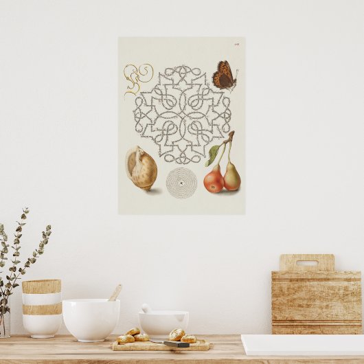 Prachtige  Botanische illustratie Poster (Keuken)