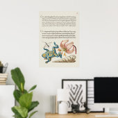 Prachtige  Botanische illustratie Poster (Thuiskantoor)