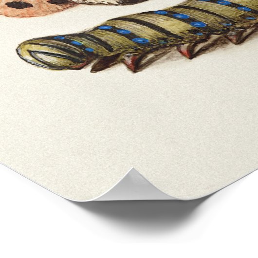 Prachtige  Botanische illustratie Poster (Hoek)