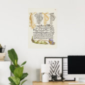 Prachtige Botanische illustratie Poster (Thuiskantoor)