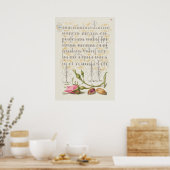 Prachtige Botanische illustratie Poster (Keuken)