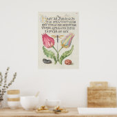 Prachtige  Botanische illustratie Poster (Keuken)