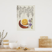 Prachtige  Botanische illustratie Poster (Keuken)