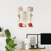 Prachtige Botanische illustratie Poster (Thuiskantoor)