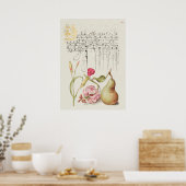 Prachtige Botanische illustratie Poster (Keuken)
