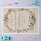 Prachtige botanische kreet met script tissuepapier (Craft)