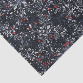 Prachtige botanische, subtiel gotische kerst tissuepapier (Detail)