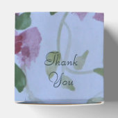 Prachtige Bourgogne en blauwe Waterverf Bedankdoosjes (Bovenkant)