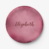 Prachtige Bourgogne Papieren Bordje (Voorkant)