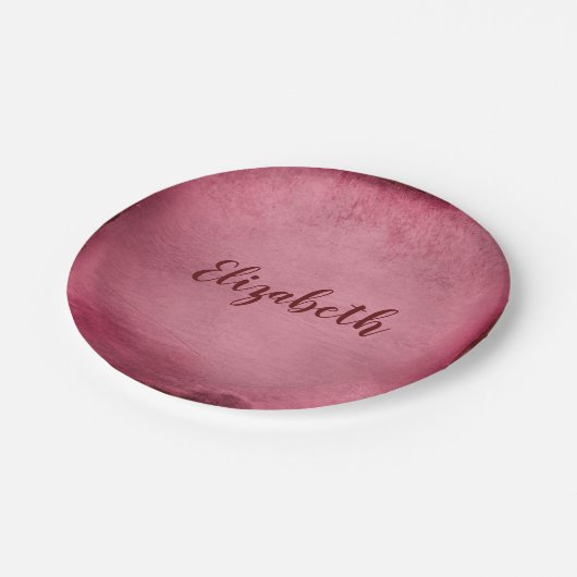 Prachtige Bourgogne Papieren Bordje (Gekanteld)