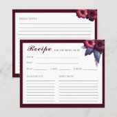 Prachtige Bourgondische bloemenrecept Vrijgezellen (Voorkant / Achterkant)