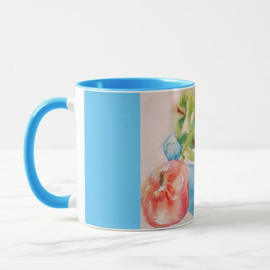 Prachtige Bowl van de Mok van de Waterverf van rod (Links)