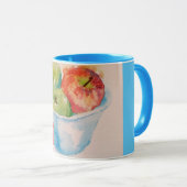 Prachtige Bowl van de Mok van de Waterverf van rod (Voorkant rechts)