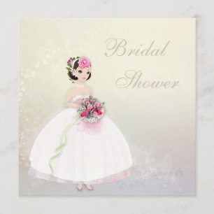 Prachtige bride Romantic Hearts Vrijgezellenfeest Kaart