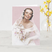 Prachtige  bride, Roos Kaart (Gele Bloem)