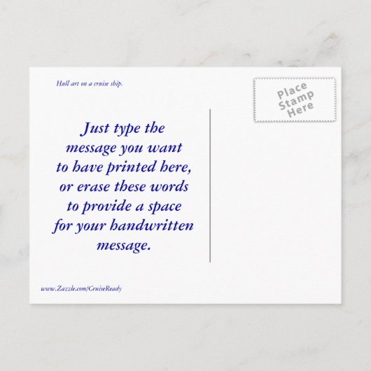 Prachtige Briefkaart op maat (Achterkant)