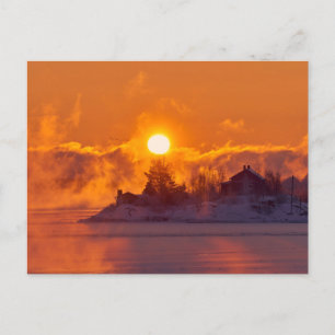 Prachtige briefkaart van het winterlandschap