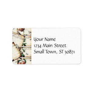 Prachtige Briefkaarten voor het koelen Etiket