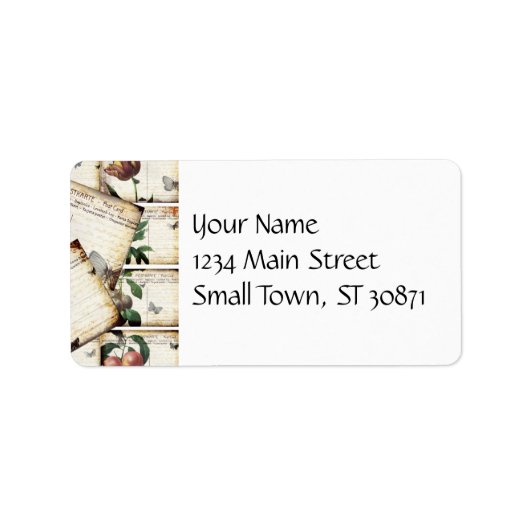 Prachtige  Briefkaarten voor het koelen Etiket (Voorkant)