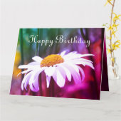 Prachtige Bright Happy Birthday Kaart (Gele Bloem)