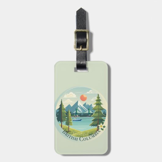 Prachtige British Columbia Bagagelabel (Voorkant verticaal)