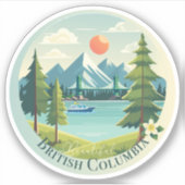 Prachtige British Columbia Sticker (Voorkant)