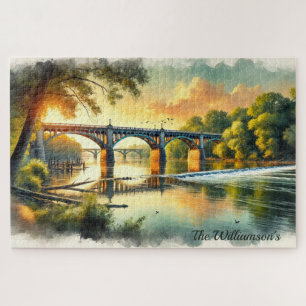 Prachtige brug bij Sunset James River Legpuzzel