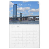 Prachtige bruggen van de NYC Wall Calendar Kalender (Jan 2027)