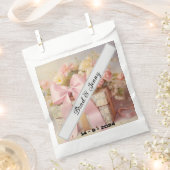 Prachtige bruiloft geschenkdoos met bloemen bedankzakje (Geknipt)