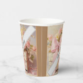 Prachtige bruiloft geschenkdoos met bloemen papieren bekers (Rechts)