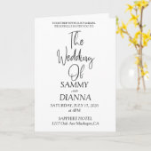 Prachtige bruiloft kaart (Gele Bloem)