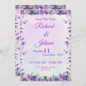 Prachtige bruiloft kaart (Voorkant / Achterkant)