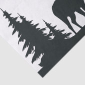 Prachtige Buck Tussen Pine Trees Tissuepapier (Detail)