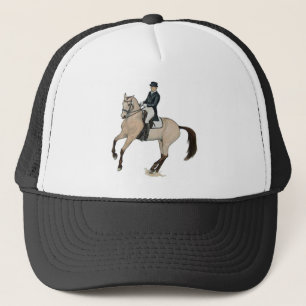Prachtige Buckskin Dressage Horse Art Trucker Pet