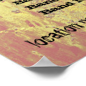 Prachtige Budget Grunge Rock Show Poster (Hoek)