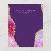 Prachtige budgettaire roze Blauwgroen Floral Agate (Achterkant)