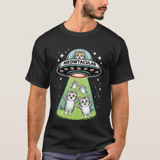 Prachtige buitenaardse kattenontvoering Grappig ru T-shirt