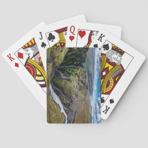 Prachtige buitenste schoorsteen van speelkaarten