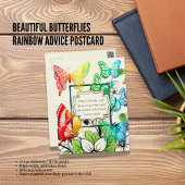 Prachtige Butterflies Rainbow Advice Briefkaart