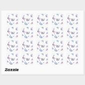 Prachtige Butterflies Vierkante Sticker (Vel)