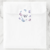 Prachtige Butterflies Vierkante Sticker (Tas)