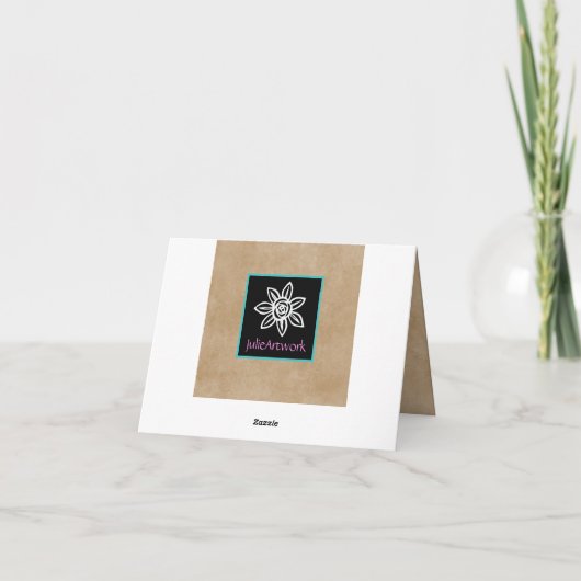 Prachtige Butterfly - Hartelijk dank - Kaart (Achterkant)