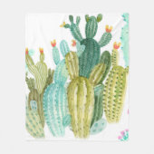 Prachtige cactussen, succulenten, cactus bloomi fleece deken (Voorkant)
