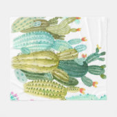 Prachtige cactussen, succulenten, cactus bloomi fleece deken (Voorkant (Horizontaal))