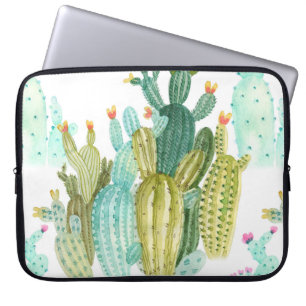 Prachtige  cactussen, succulenten, cactus bloomi laptop sleeve