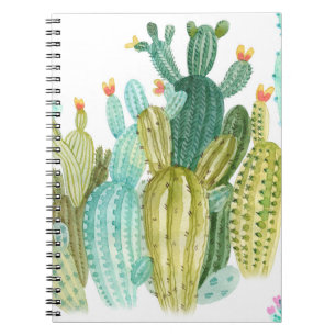 Prachtige  cactussen, succulenten, cactus bloomi notitieboek