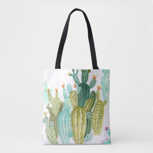 Prachtige cactussen, succulenten, cactus bloomi tote bag (Voorkant)