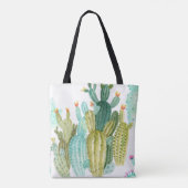 Prachtige cactussen, succulenten, cactus bloomi tote bag (Achterkant)