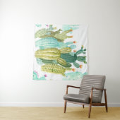 Prachtige  cactussen, succulenten, cactus bloomi wandkleed (In Situ (horizontaal))