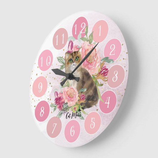 Prachtige cadeau voor een kattever grote klok (Hoek)